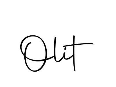 Create a beautiful signature design for name Olit. With this signature (Autography-DOLnW) fonts, you can make a handwritten signature for free. Olit signature style 10 images and pictures png