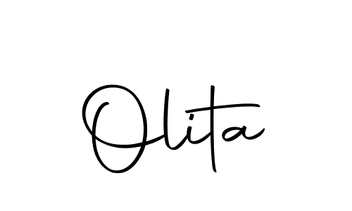 Make a beautiful signature design for name Olita. With this signature (Autography-DOLnW) style, you can create a handwritten signature for free. Olita signature style 10 images and pictures png