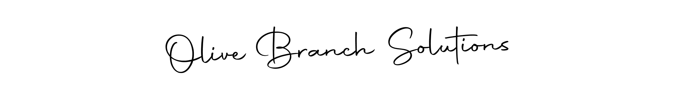 Olive Branch Solutions stylish signature style. Best Handwritten Sign (Autography-DOLnW) for my name. Handwritten Signature Collection Ideas for my name Olive Branch Solutions. Olive Branch Solutions signature style 10 images and pictures png