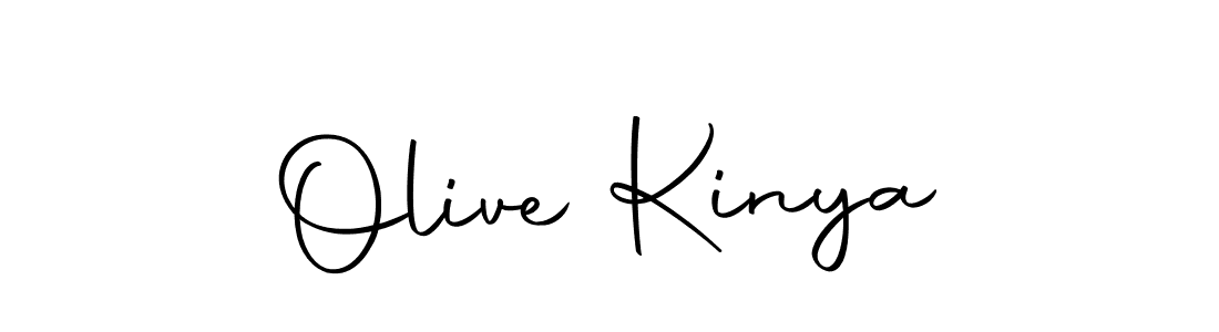 Use a signature maker to create a handwritten signature online. With this signature software, you can design (Autography-DOLnW) your own signature for name Olive Kinya. Olive Kinya signature style 10 images and pictures png
