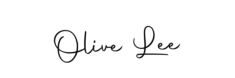Use a signature maker to create a handwritten signature online. With this signature software, you can design (Autography-DOLnW) your own signature for name Olive Lee. Olive Lee signature style 10 images and pictures png