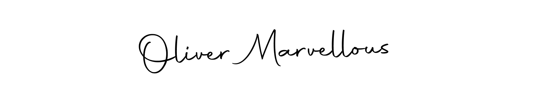 Create a beautiful signature design for name Oliver Marvellous. With this signature (Autography-DOLnW) fonts, you can make a handwritten signature for free. Oliver Marvellous signature style 10 images and pictures png
