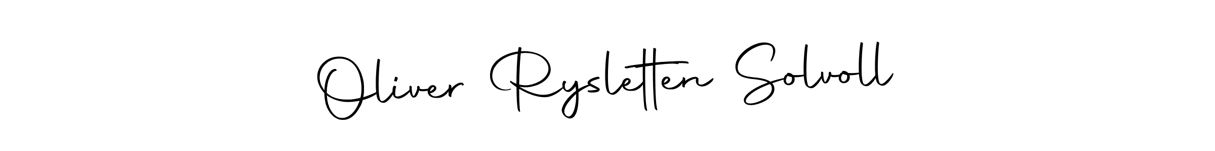 Autography-DOLnW is a professional signature style that is perfect for those who want to add a touch of class to their signature. It is also a great choice for those who want to make their signature more unique. Get Oliver Rysletten Solvoll name to fancy signature for free. Oliver Rysletten Solvoll signature style 10 images and pictures png