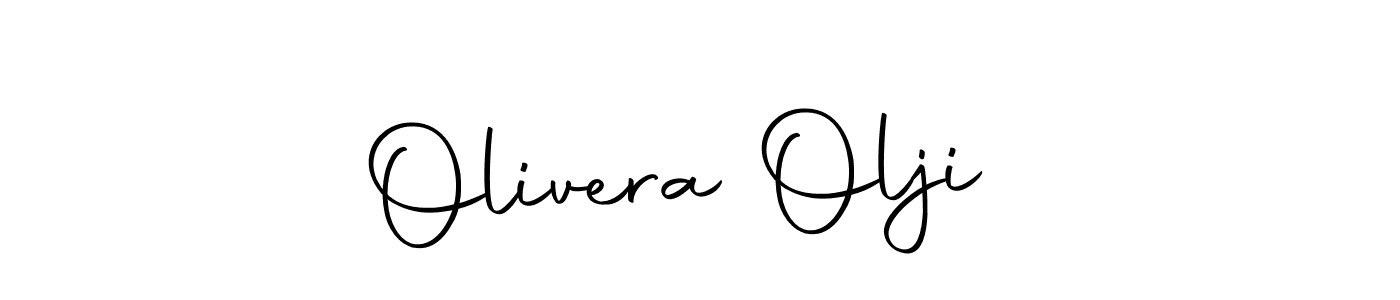 Also we have Olivera Oljić name is the best signature style. Create professional handwritten signature collection using Autography-DOLnW autograph style. Olivera Oljić signature style 10 images and pictures png