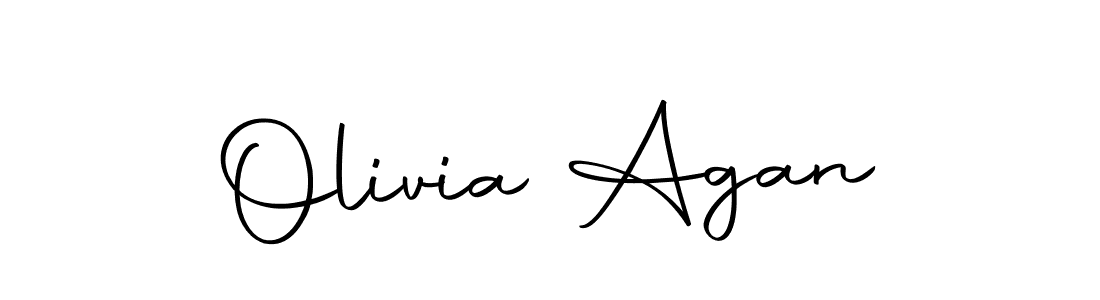How to make Olivia Agan name signature. Use Autography-DOLnW style for creating short signs online. This is the latest handwritten sign. Olivia Agan signature style 10 images and pictures png