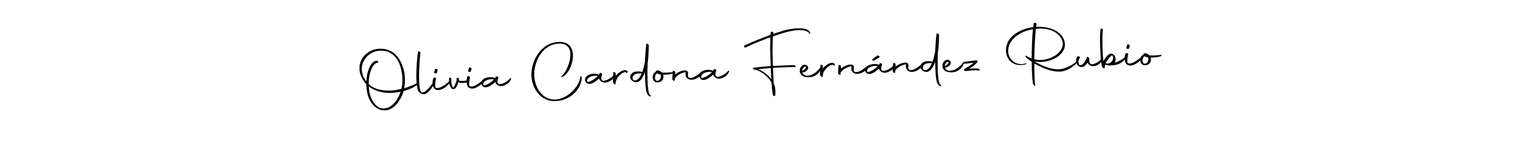 Autography-DOLnW is a professional signature style that is perfect for those who want to add a touch of class to their signature. It is also a great choice for those who want to make their signature more unique. Get Olivia Cardona Fernández Rubio name to fancy signature for free. Olivia Cardona Fernández Rubio signature style 10 images and pictures png