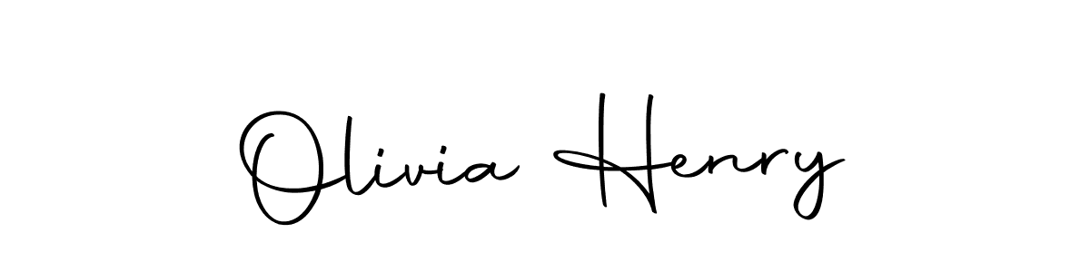 Design your own signature with our free online signature maker. With this signature software, you can create a handwritten (Autography-DOLnW) signature for name Olivia Henry. Olivia Henry signature style 10 images and pictures png