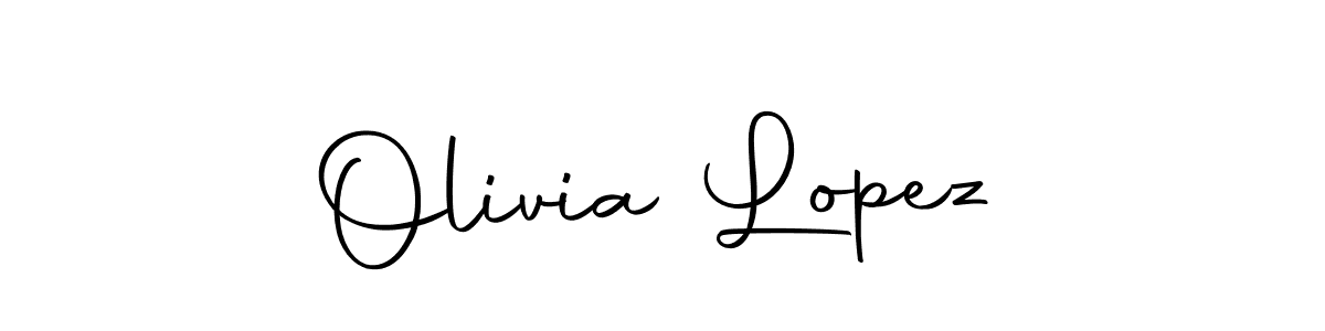 Create a beautiful signature design for name Olivia Lopez. With this signature (Autography-DOLnW) fonts, you can make a handwritten signature for free. Olivia Lopez signature style 10 images and pictures png