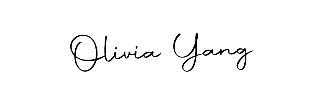Design your own signature with our free online signature maker. With this signature software, you can create a handwritten (Autography-DOLnW) signature for name Olivia Yang. Olivia Yang signature style 10 images and pictures png