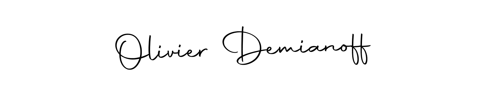 if you are searching for the best signature style for your name Olivier Demianoff. so please give up your signature search. here we have designed multiple signature styles  using Autography-DOLnW. Olivier Demianoff signature style 10 images and pictures png