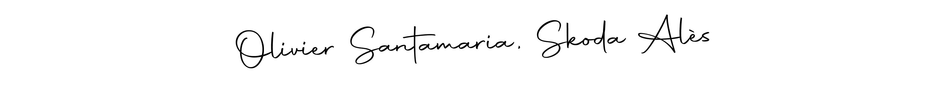 Use a signature maker to create a handwritten signature online. With this signature software, you can design (Autography-DOLnW) your own signature for name Olivier Santamaria, Skoda Alès. Olivier Santamaria, Skoda Alès signature style 10 images and pictures png