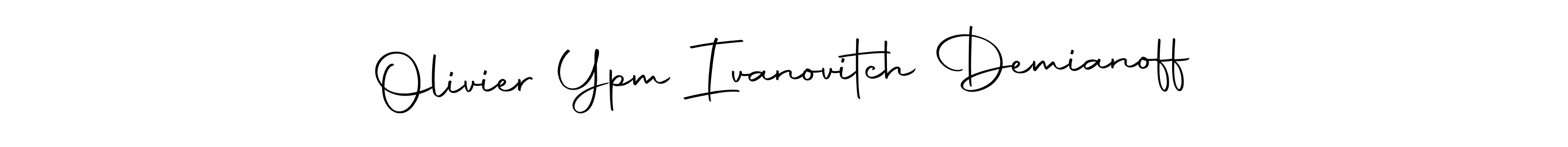 Design your own signature with our free online signature maker. With this signature software, you can create a handwritten (Autography-DOLnW) signature for name Olivier Ypm Ivanovitch Demianoff. Olivier Ypm Ivanovitch Demianoff signature style 10 images and pictures png