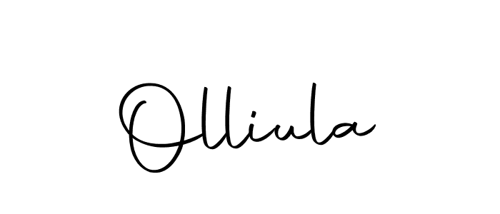 Create a beautiful signature design for name Olliula. With this signature (Autography-DOLnW) fonts, you can make a handwritten signature for free. Olliula signature style 10 images and pictures png