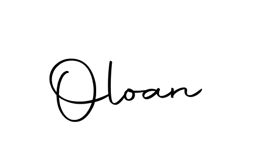 Design your own signature with our free online signature maker. With this signature software, you can create a handwritten (Autography-DOLnW) signature for name Oloan. Oloan signature style 10 images and pictures png