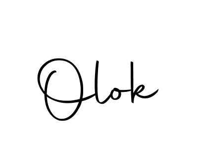 Make a beautiful signature design for name Olok. With this signature (Autography-DOLnW) style, you can create a handwritten signature for free. Olok signature style 10 images and pictures png