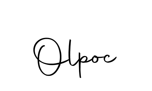 Make a beautiful signature design for name Olpoc. With this signature (Autography-DOLnW) style, you can create a handwritten signature for free. Olpoc signature style 10 images and pictures png