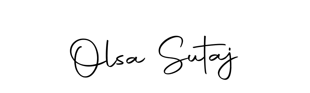 Create a beautiful signature design for name Olsa Sutaj. With this signature (Autography-DOLnW) fonts, you can make a handwritten signature for free. Olsa Sutaj signature style 10 images and pictures png