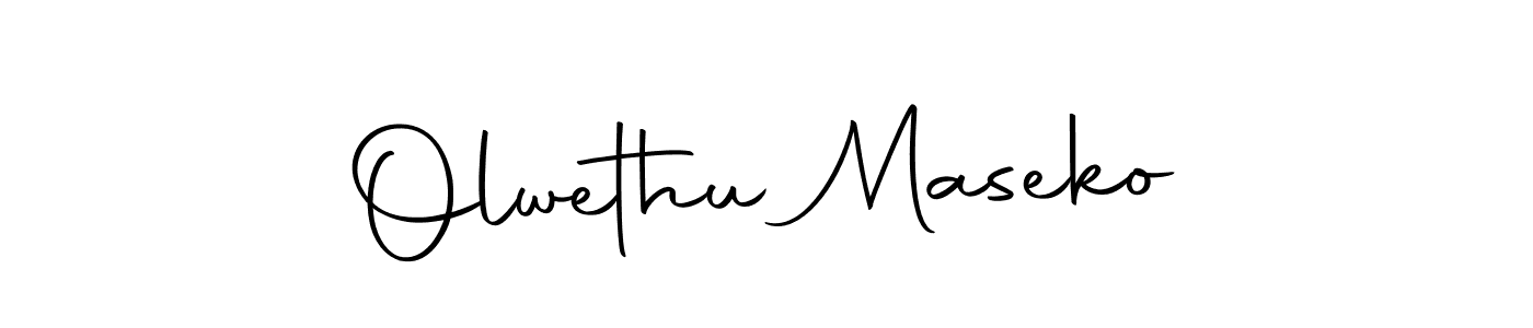 You should practise on your own different ways (Autography-DOLnW) to write your name (Olwethu Maseko) in signature. don't let someone else do it for you. Olwethu Maseko signature style 10 images and pictures png