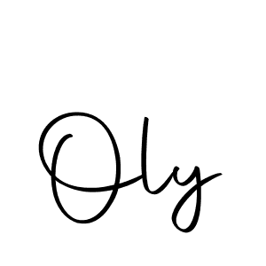 Design your own signature with our free online signature maker. With this signature software, you can create a handwritten (Autography-DOLnW) signature for name Oly. Oly signature style 10 images and pictures png