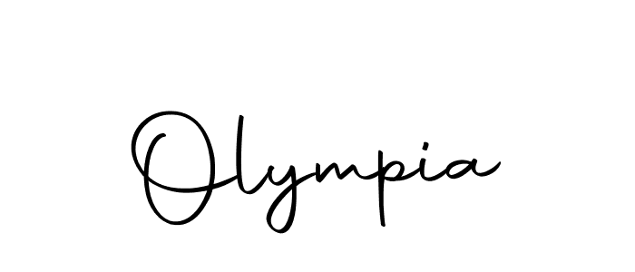 Design your own signature with our free online signature maker. With this signature software, you can create a handwritten (Autography-DOLnW) signature for name Olympia. Olympia signature style 10 images and pictures png