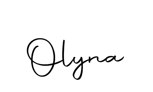 Make a beautiful signature design for name Olyna. With this signature (Autography-DOLnW) style, you can create a handwritten signature for free. Olyna signature style 10 images and pictures png
