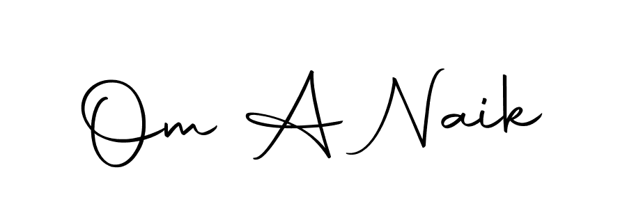 Design your own signature with our free online signature maker. With this signature software, you can create a handwritten (Autography-DOLnW) signature for name Om A Naik. Om A Naik signature style 10 images and pictures png