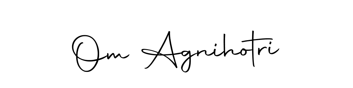 The best way (Autography-DOLnW) to make a short signature is to pick only two or three words in your name. The name Om Agnihotri include a total of six letters. For converting this name. Om Agnihotri signature style 10 images and pictures png