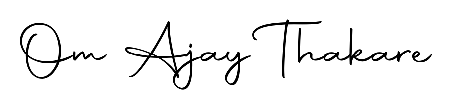 Create a beautiful signature design for name Om Ajay Thakare. With this signature (Autography-DOLnW) fonts, you can make a handwritten signature for free. Om Ajay Thakare signature style 10 images and pictures png
