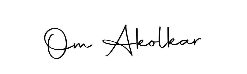 The best way (Autography-DOLnW) to make a short signature is to pick only two or three words in your name. The name Om Akolkar include a total of six letters. For converting this name. Om Akolkar signature style 10 images and pictures png