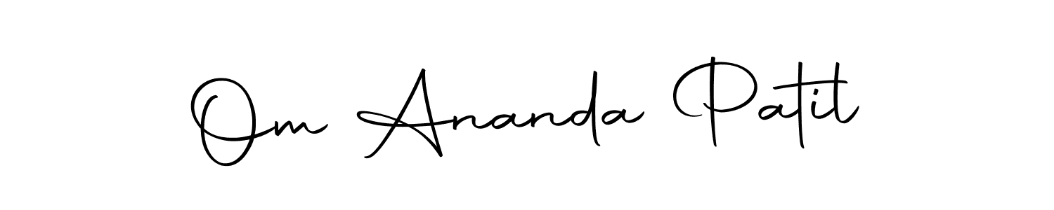 Om Ananda Patil stylish signature style. Best Handwritten Sign (Autography-DOLnW) for my name. Handwritten Signature Collection Ideas for my name Om Ananda Patil. Om Ananda Patil signature style 10 images and pictures png