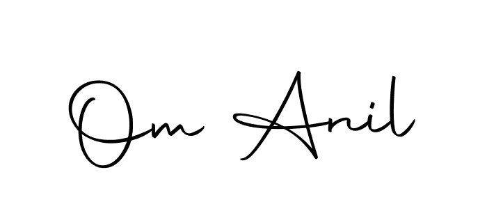 This is the best signature style for the Om Anil name. Also you like these signature font (Autography-DOLnW). Mix name signature. Om Anil signature style 10 images and pictures png