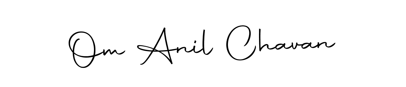 Use a signature maker to create a handwritten signature online. With this signature software, you can design (Autography-DOLnW) your own signature for name Om Anil Chavan. Om Anil Chavan signature style 10 images and pictures png