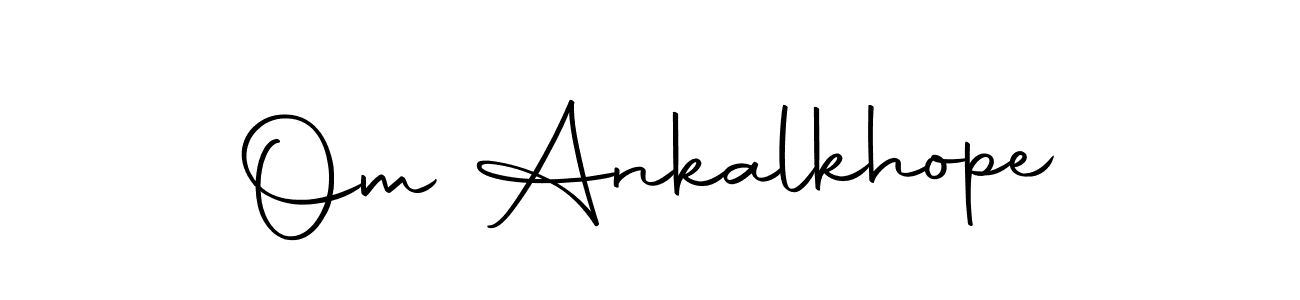 Om Ankalkhope stylish signature style. Best Handwritten Sign (Autography-DOLnW) for my name. Handwritten Signature Collection Ideas for my name Om Ankalkhope. Om Ankalkhope signature style 10 images and pictures png