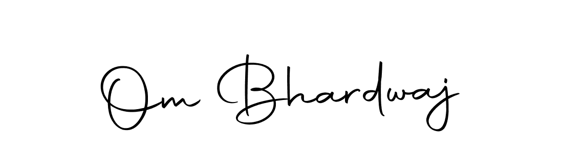 Create a beautiful signature design for name Om Bhardwaj. With this signature (Autography-DOLnW) fonts, you can make a handwritten signature for free. Om Bhardwaj signature style 10 images and pictures png