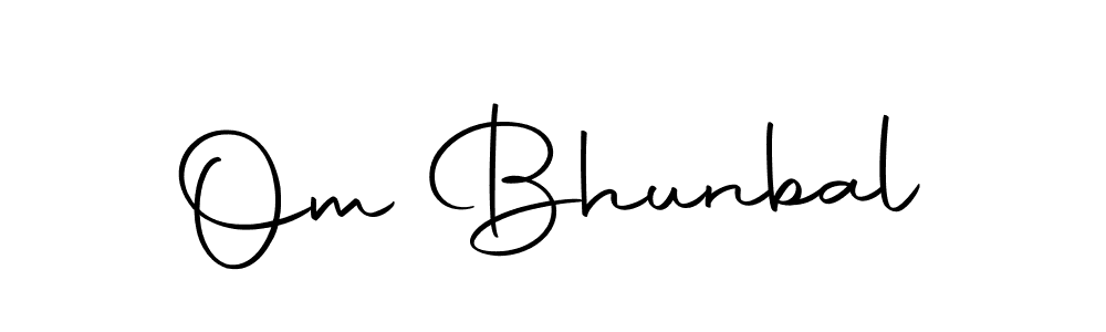 Make a beautiful signature design for name Om Bhunbal. With this signature (Autography-DOLnW) style, you can create a handwritten signature for free. Om Bhunbal signature style 10 images and pictures png