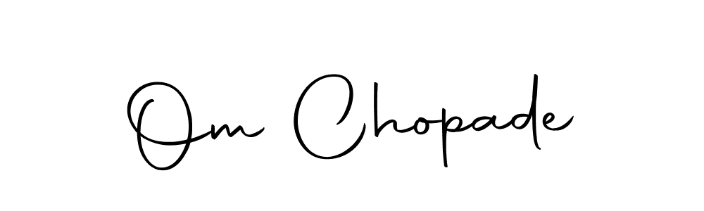 Make a beautiful signature design for name Om Chopade. With this signature (Autography-DOLnW) style, you can create a handwritten signature for free. Om Chopade signature style 10 images and pictures png