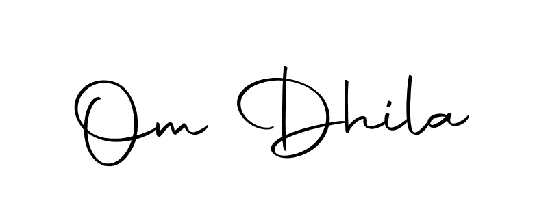 if you are searching for the best signature style for your name Om Dhila. so please give up your signature search. here we have designed multiple signature styles  using Autography-DOLnW. Om Dhila signature style 10 images and pictures png