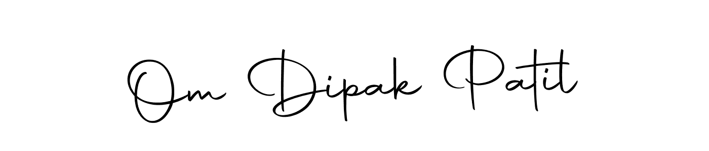 Make a beautiful signature design for name Om Dipak Patil. With this signature (Autography-DOLnW) style, you can create a handwritten signature for free. Om Dipak Patil signature style 10 images and pictures png