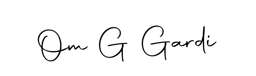 Also we have Om G Gardi name is the best signature style. Create professional handwritten signature collection using Autography-DOLnW autograph style. Om G Gardi signature style 10 images and pictures png