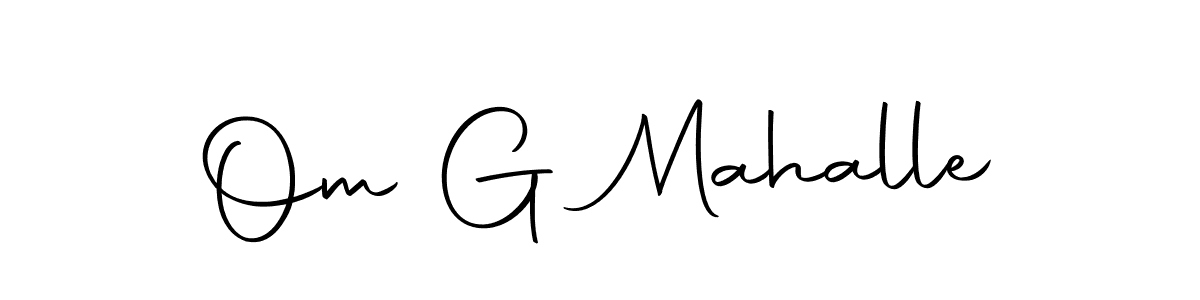 Om G Mahalle stylish signature style. Best Handwritten Sign (Autography-DOLnW) for my name. Handwritten Signature Collection Ideas for my name Om G Mahalle. Om G Mahalle signature style 10 images and pictures png