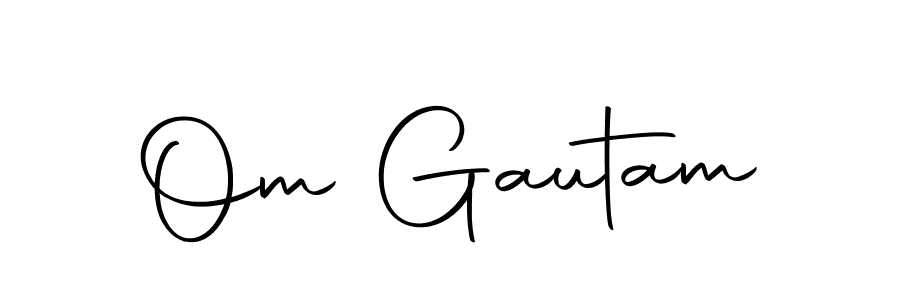 Make a beautiful signature design for name Om Gautam. With this signature (Autography-DOLnW) style, you can create a handwritten signature for free. Om Gautam signature style 10 images and pictures png