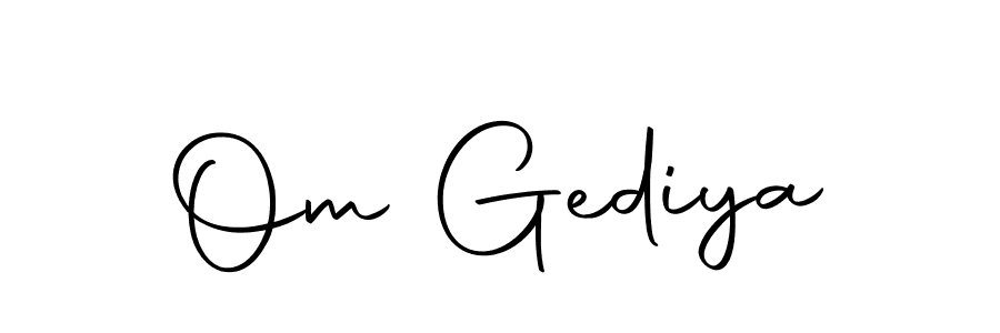 Once you've used our free online signature maker to create your best signature Autography-DOLnW style, it's time to enjoy all of the benefits that Om Gediya name signing documents. Om Gediya signature style 10 images and pictures png
