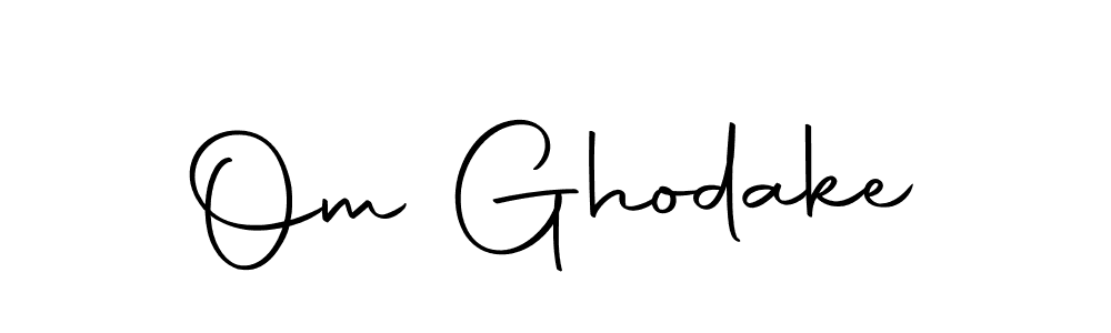 Design your own signature with our free online signature maker. With this signature software, you can create a handwritten (Autography-DOLnW) signature for name Om Ghodake. Om Ghodake signature style 10 images and pictures png