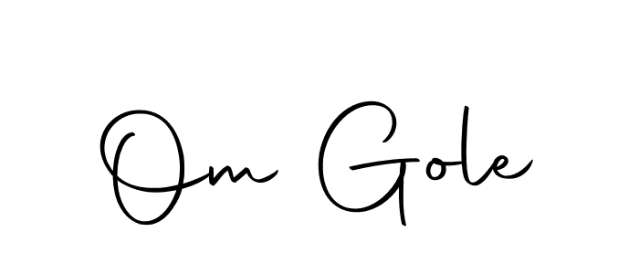 Create a beautiful signature design for name Om Gole. With this signature (Autography-DOLnW) fonts, you can make a handwritten signature for free. Om Gole signature style 10 images and pictures png