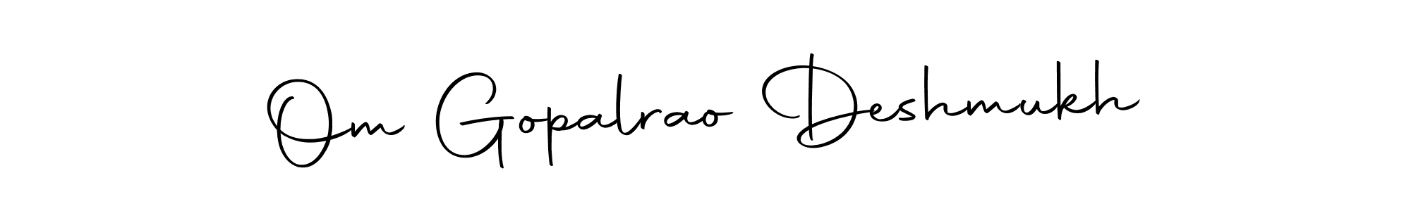 Create a beautiful signature design for name Om Gopalrao Deshmukh. With this signature (Autography-DOLnW) fonts, you can make a handwritten signature for free. Om Gopalrao Deshmukh signature style 10 images and pictures png