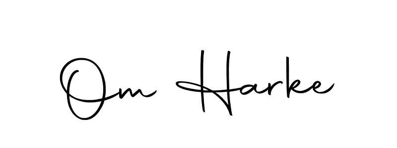 How to make Om Harke name signature. Use Autography-DOLnW style for creating short signs online. This is the latest handwritten sign. Om Harke signature style 10 images and pictures png