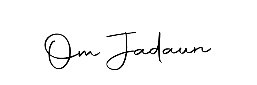 Design your own signature with our free online signature maker. With this signature software, you can create a handwritten (Autography-DOLnW) signature for name Om Jadaun. Om Jadaun signature style 10 images and pictures png