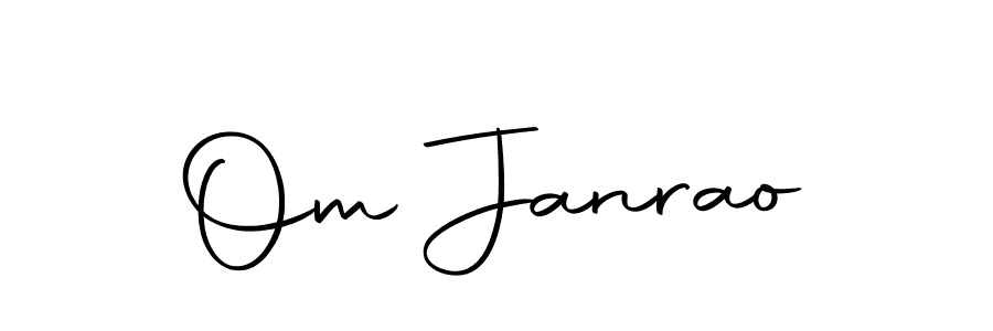 Make a beautiful signature design for name Om Janrao. With this signature (Autography-DOLnW) style, you can create a handwritten signature for free. Om Janrao signature style 10 images and pictures png