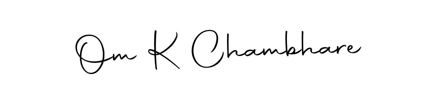 How to make Om K Chambhare signature? Autography-DOLnW is a professional autograph style. Create handwritten signature for Om K Chambhare name. Om K Chambhare signature style 10 images and pictures png