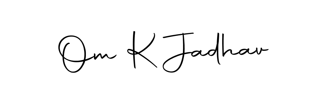 Make a beautiful signature design for name Om K Jadhav. Use this online signature maker to create a handwritten signature for free. Om K Jadhav signature style 10 images and pictures png